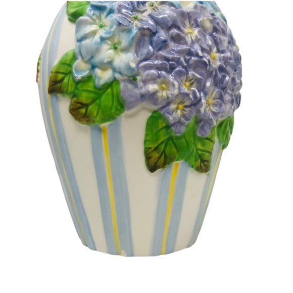3D -- 6" Vase Featuring Blue Lavender Hydrangea - Picture 8 of 11